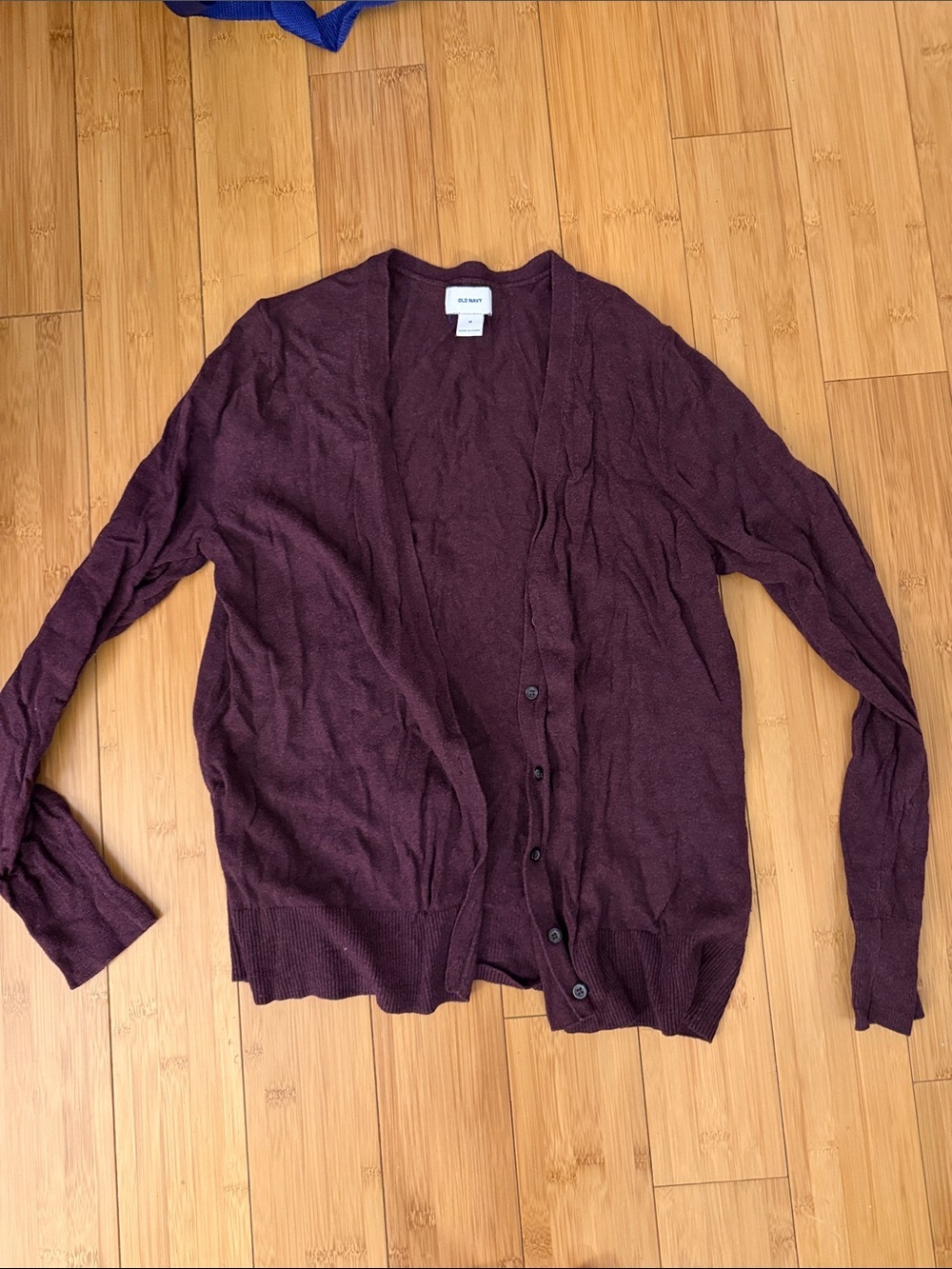 Old Navy Women's Deep Plum Button-Front Cardigan